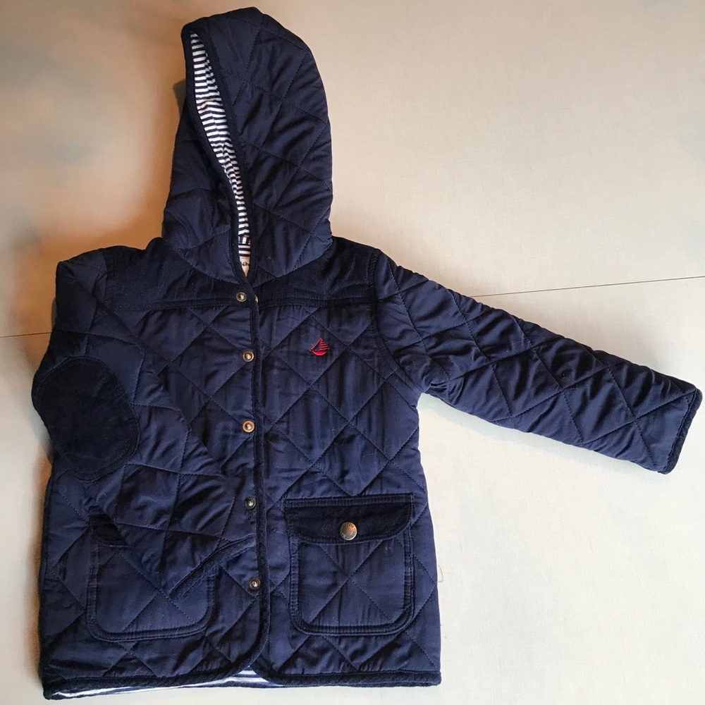 JoJo Maman Bébé Navy Quilted Jacket